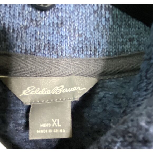 Eddie Bauer Mens XL Blue Heathered Pullover Sweater - Picture 2 of 4